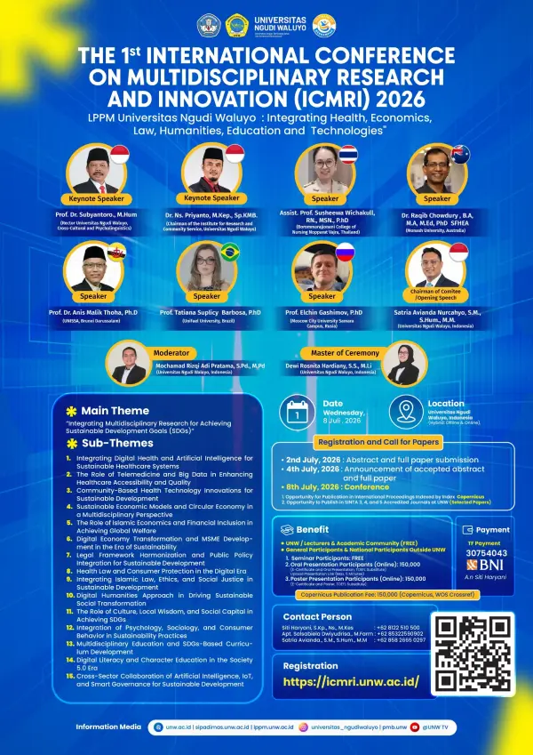 THE 1st INTERNATIONAL CONFERENCE ON MULTIDISCIPLINARY RESEARCH AND INNOVATION (ICMRI) 2026