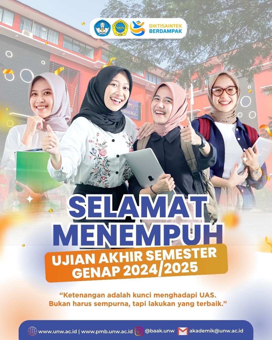 JADWAL UJIAN AKHIR SEMESTER (UAS) SEMESTER GENAP 2024/2025 UNIVERSTAS NGUDI WALUYO