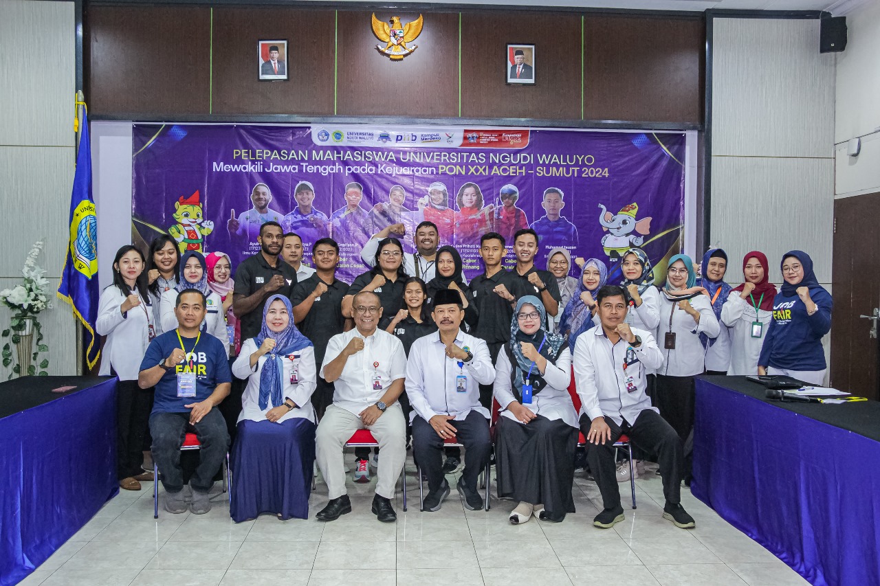Pelepasan 8 Mahasiswa Universitas Ngudi Waluyo untuk PON XXI 2024