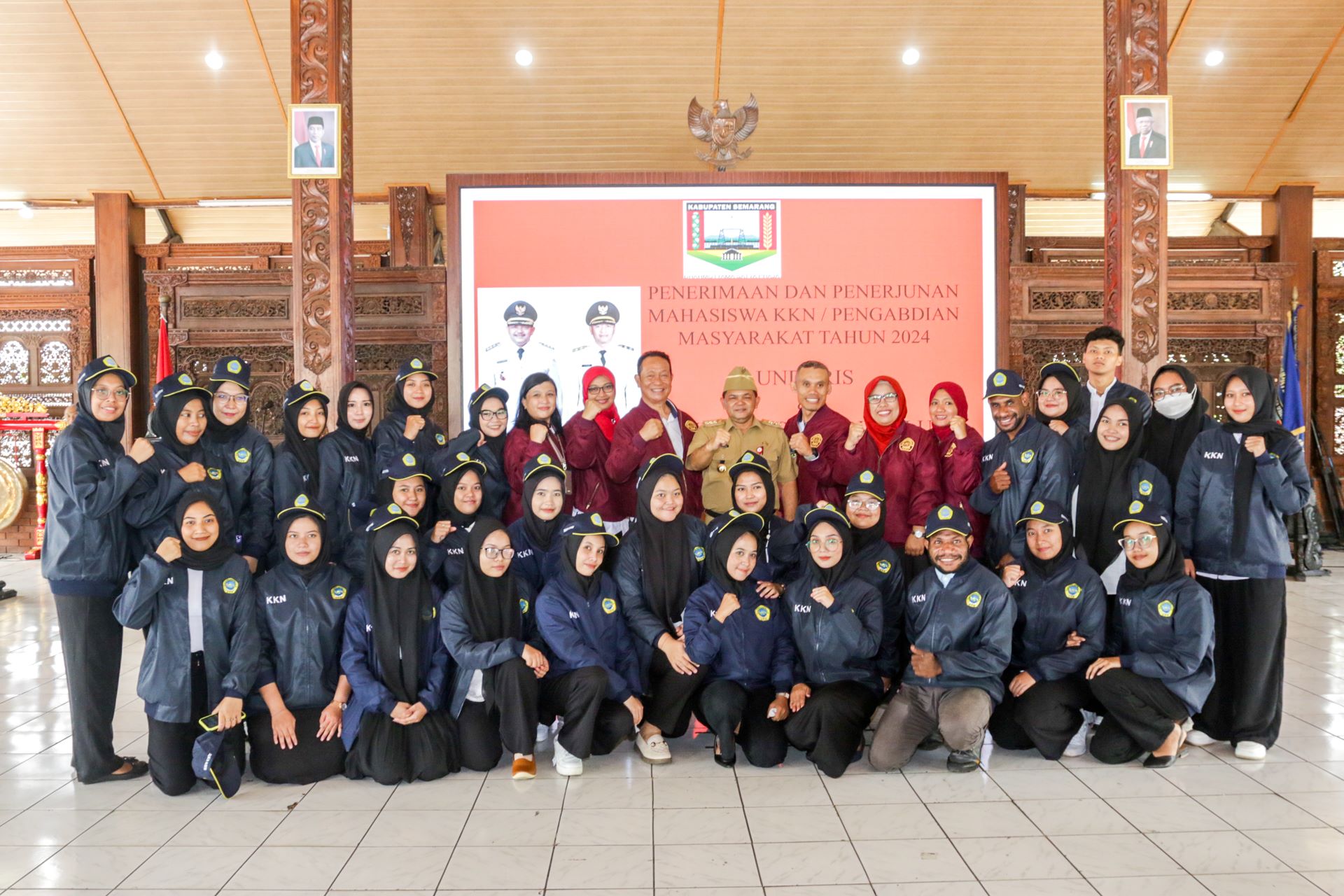 PENERIMAAN DAN PENERJUNAN MAHASISWA KKN UNIVERSITAS NGUDI WALUYO TAHUN 2024