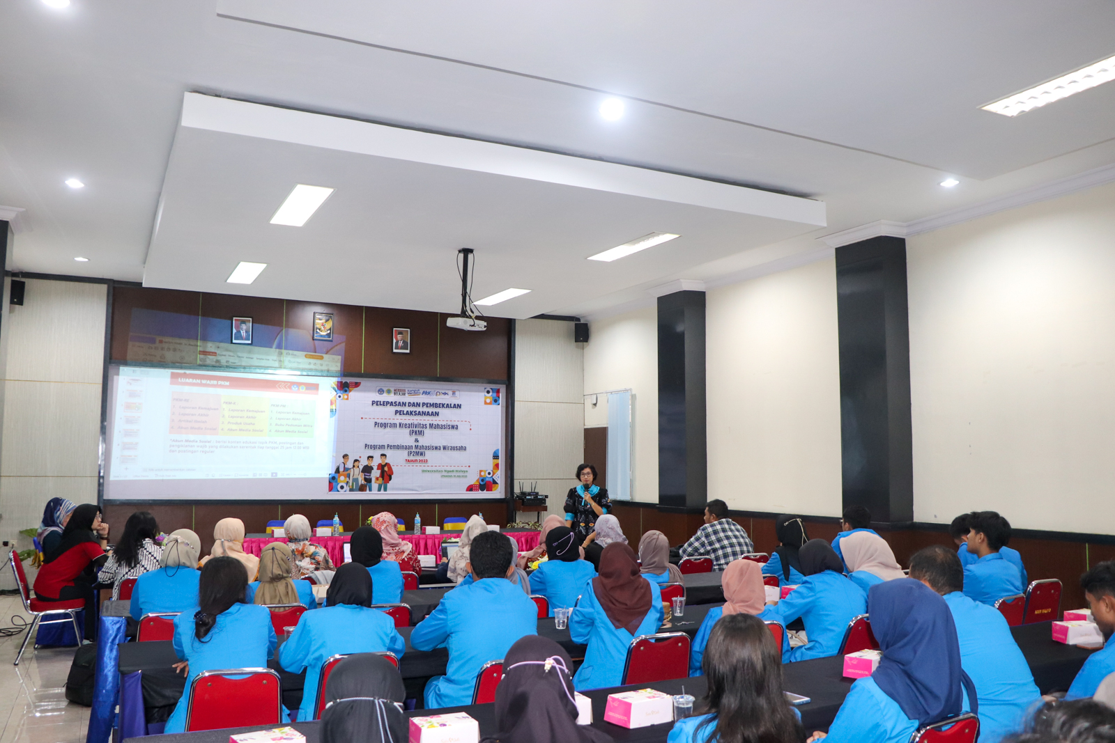 PELEPASAN DAN PEMBEKALAN PELAKSANAAN PKM DAN P2MW TAHUN 2023 UNIVERSITAS NGUDI WALUYO