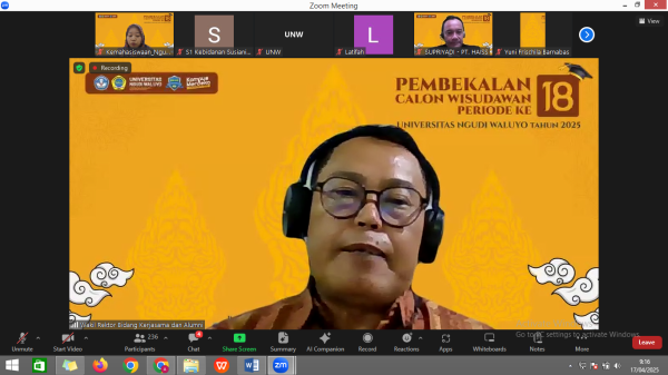 Universitas Ngudi Waluyo Gelar Acara Pembekalan untuk Calon Wisudawan Periode XVIII 