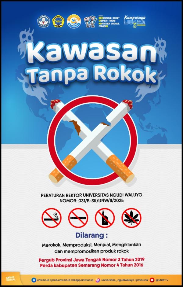 UNW Tegaskan Komitmen Kampus Sehat di Hari Tanpa Tembakau Sedunia