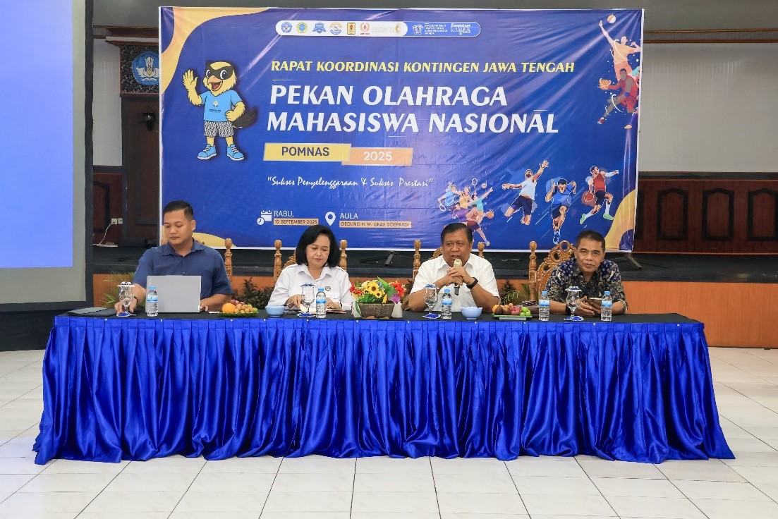 Rapat Koordinasi POMNAS Bersama Pimpinan PT Bidang Kemahasiswaan PTN/PTS Rayon Jawa Tengah