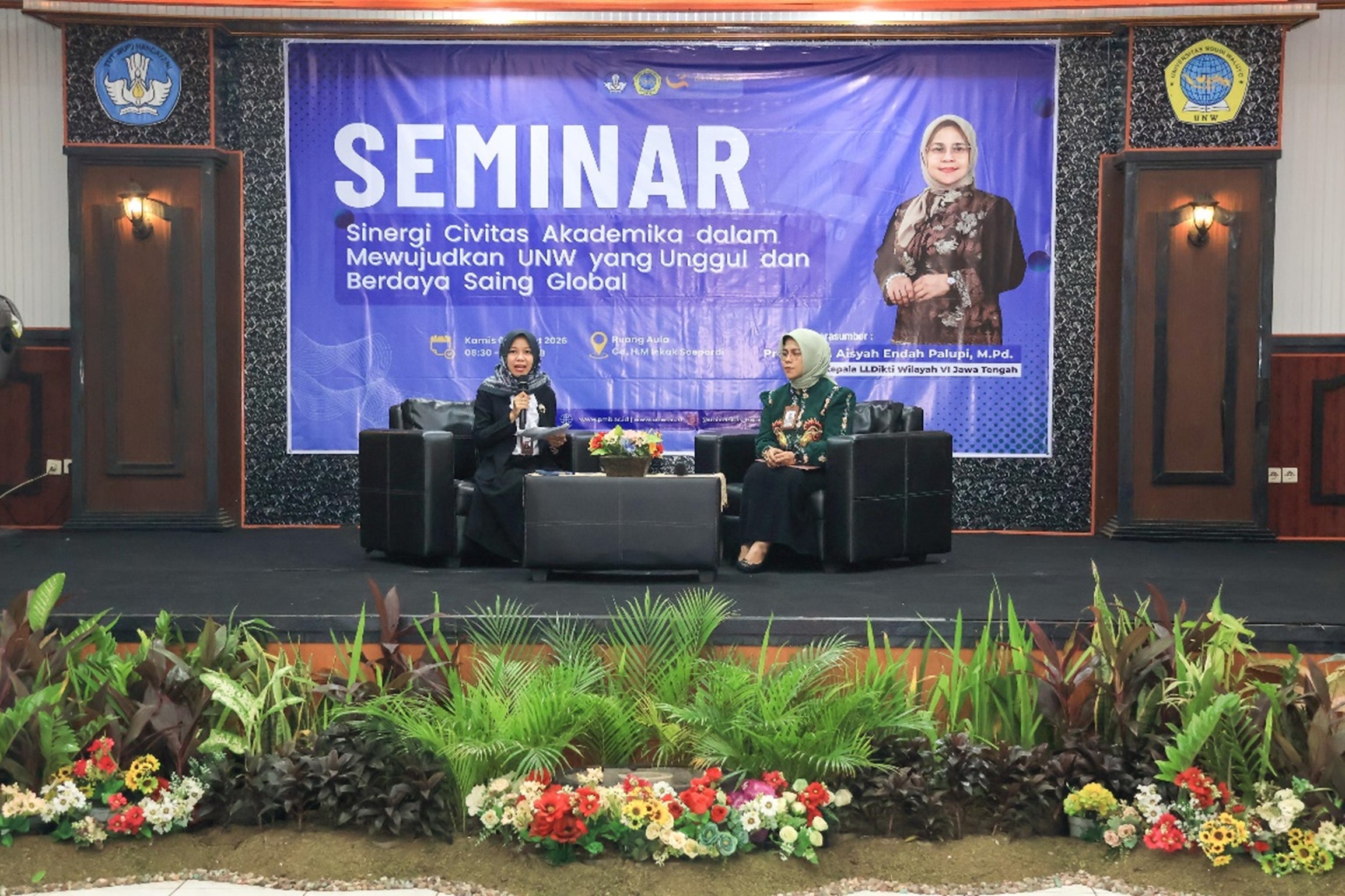Wujudkan Kampus Unggul: UNW Hadirkan Kepala LLDIKTI Wilayah VI dalam Seminar Penguatan Daya Saing Global