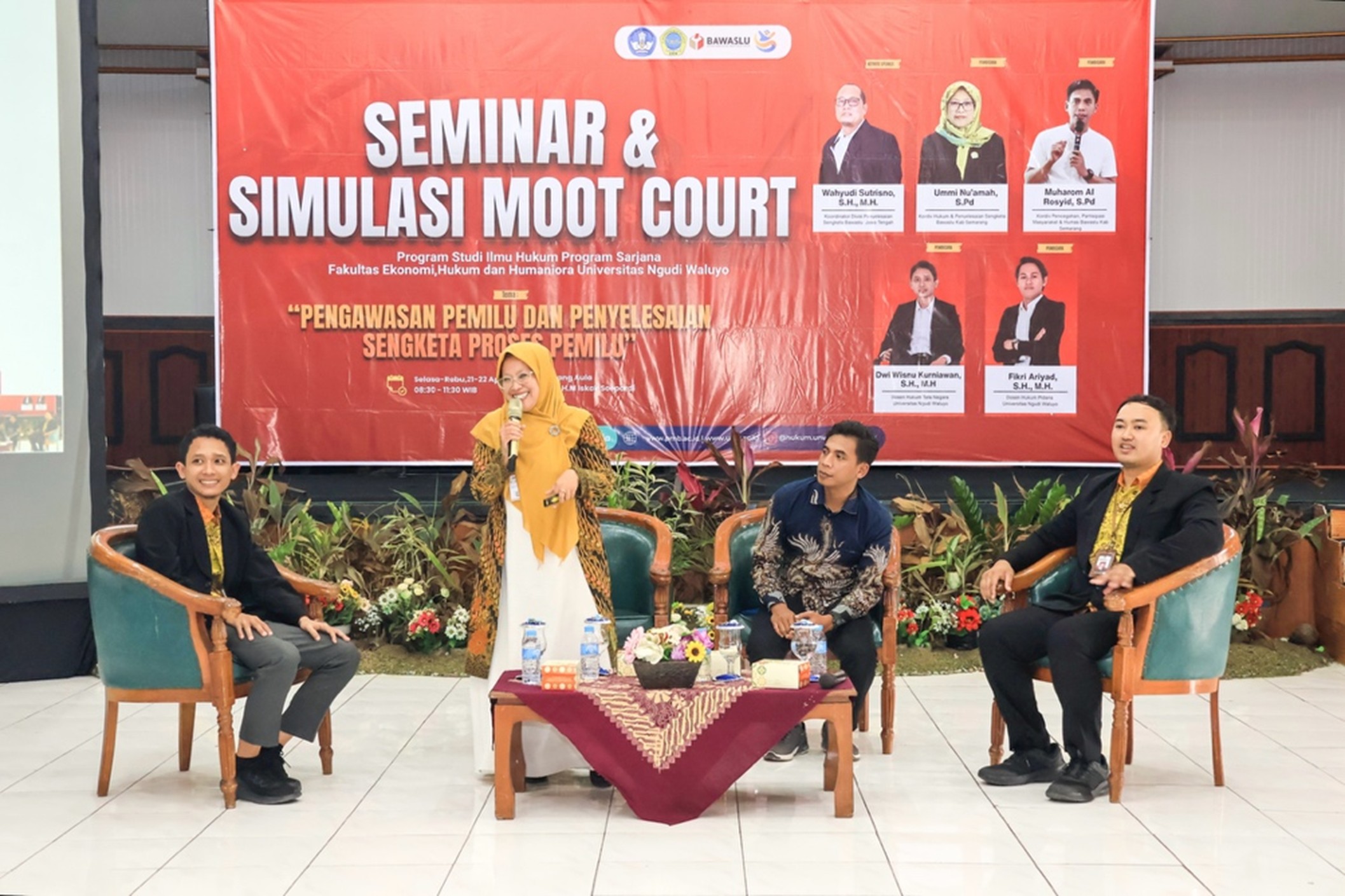 Sinergi Akademisi dan Pengawas Pemilu: Prodi S1 Ilmu Hukum UNW dan Bawaslu Kabupaten Semarang Gelar Seminar dan Simulasi Moot Court Sengketa Pemilu
