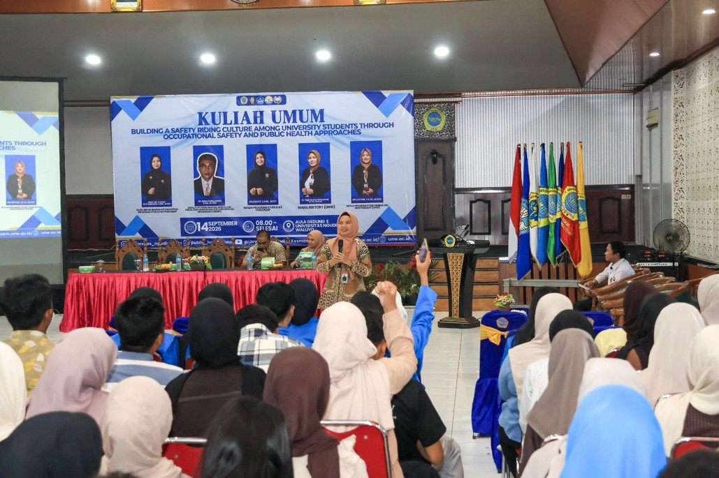 Kuliah Umum Safety Riding, Kesmas UNW dan UNDIP  Dorong Mahasiswa Jadi Agen Keselamatan 