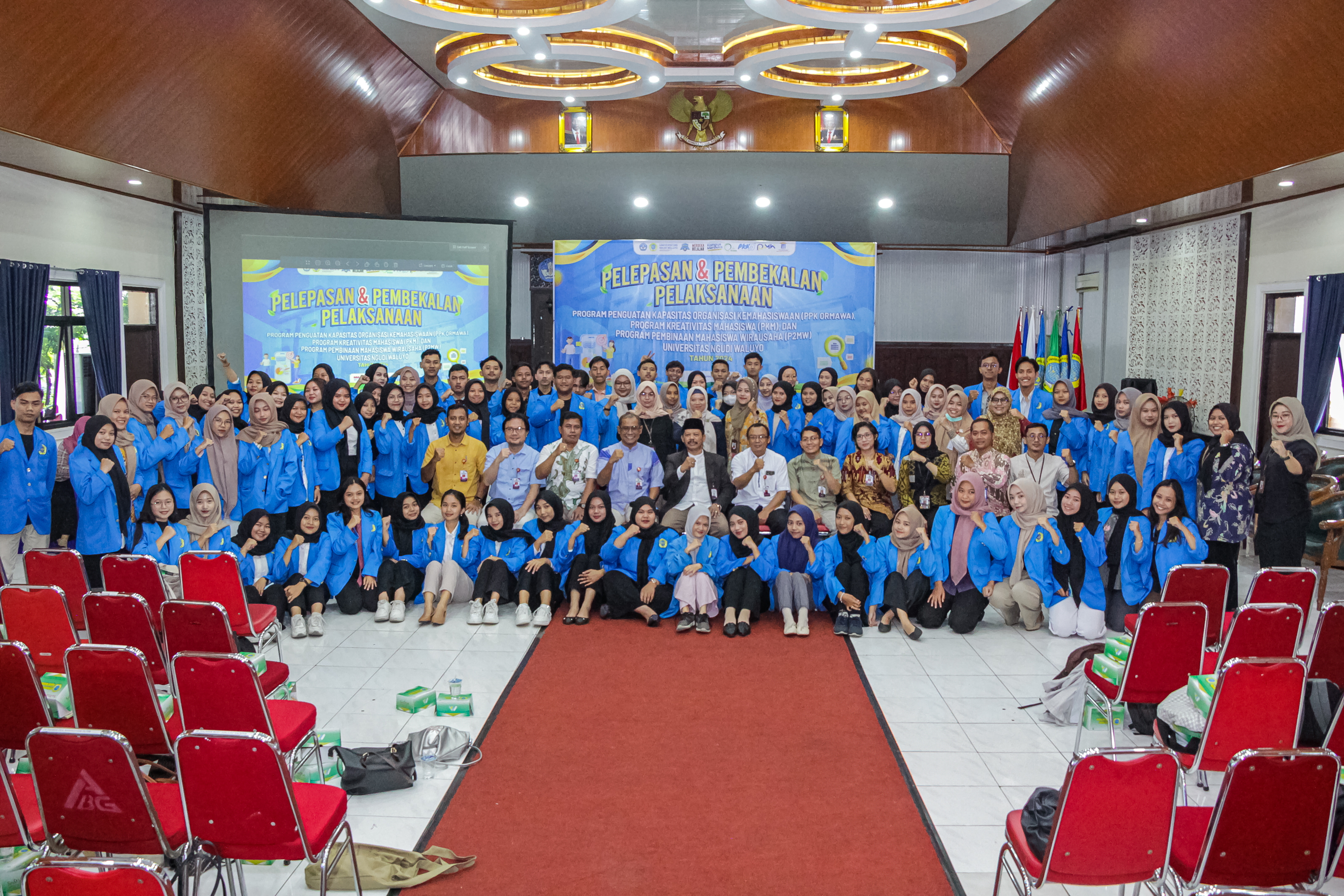 PELEPASAN DAN PEMBEKALAN PPK ORMAWA, PKM, DAN P2MW UNIVERSITAS NGUDI WALUYO TAHUN 2024