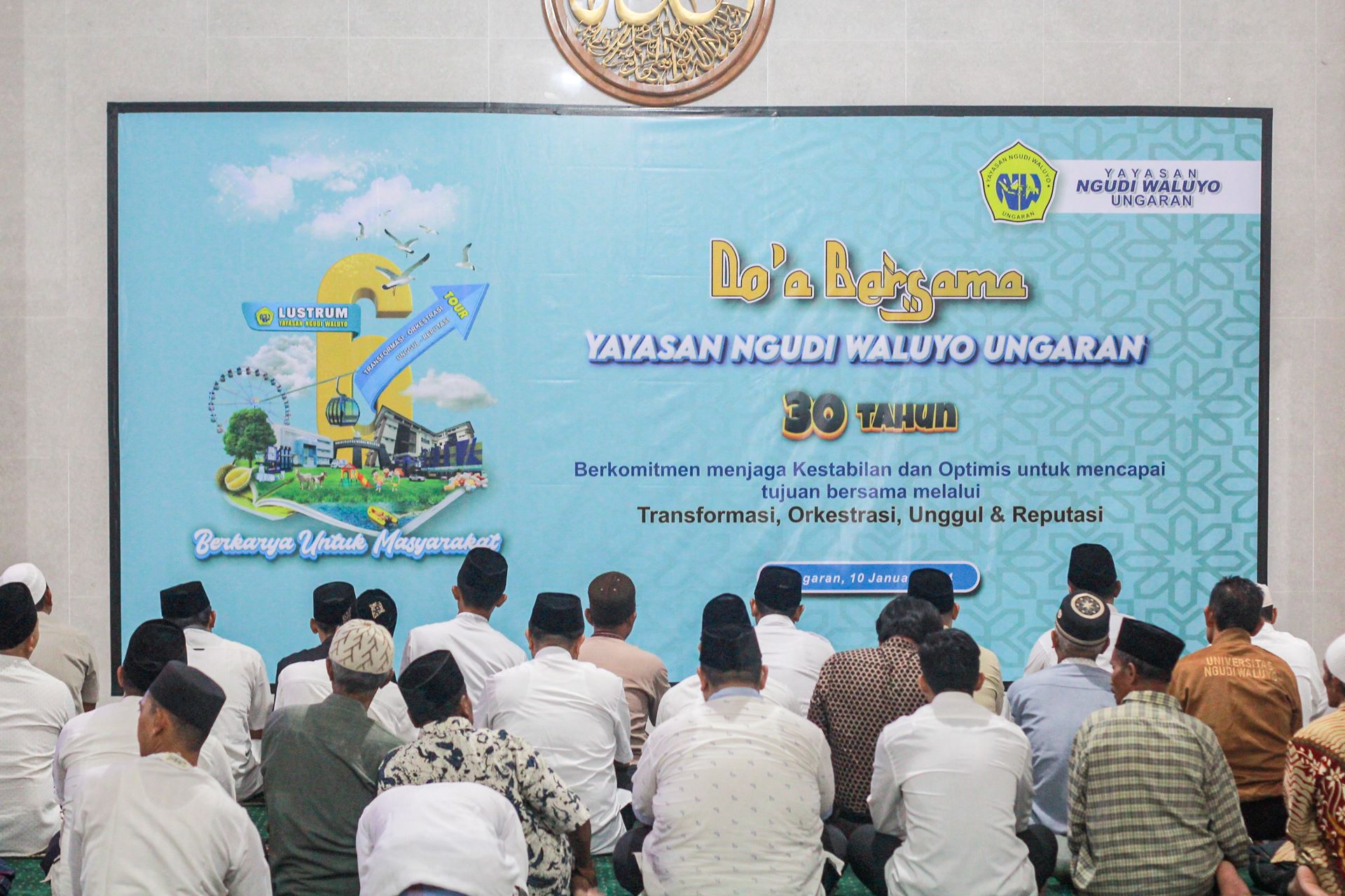 DOA BERSAMA DALAM RANGKA LUSTRUM KE 6 YAYASAN NGUDI WALUYO UNGARAN