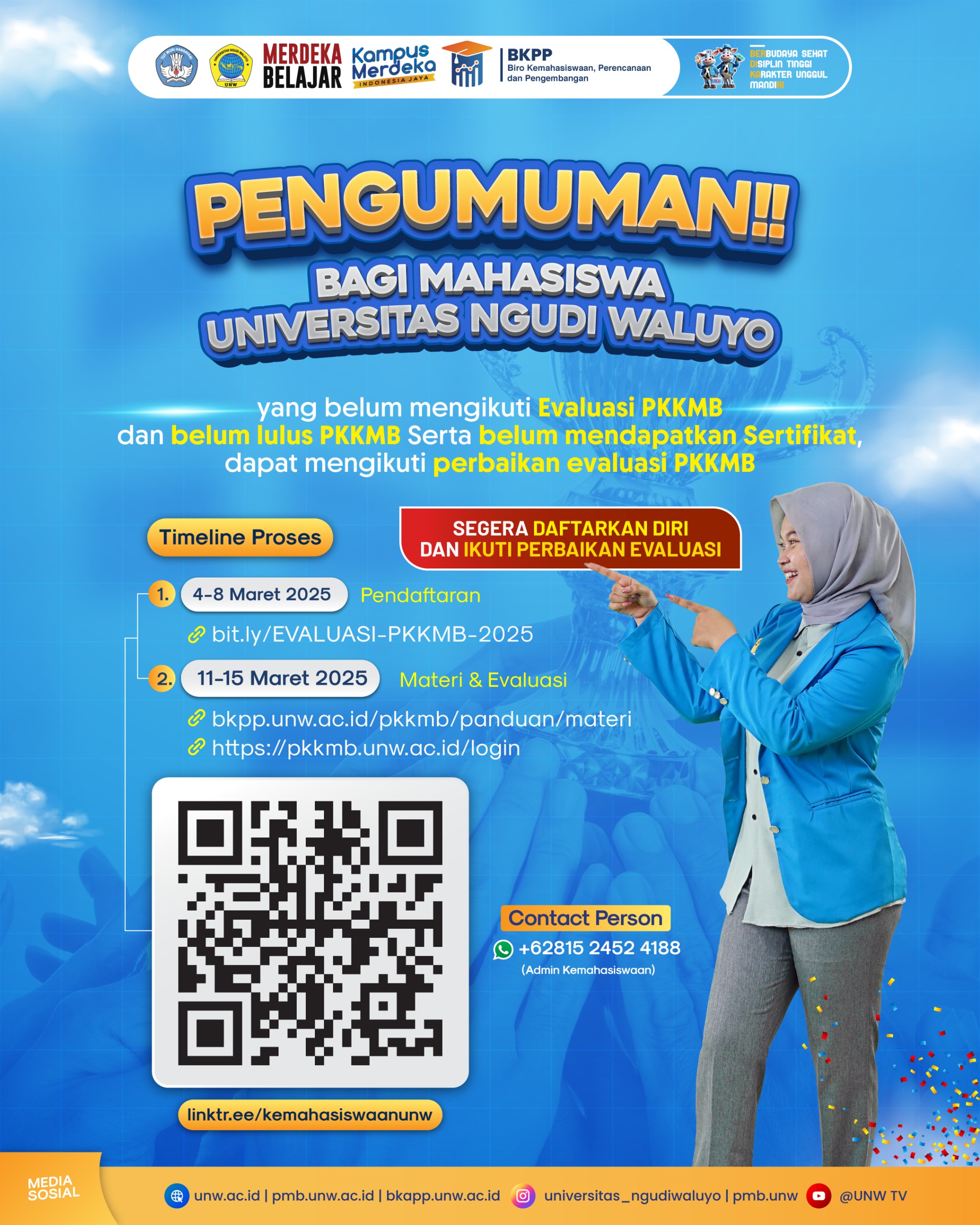 Pendaftaran Perbaikan Evaluasi PKKMB Telah Dibuka